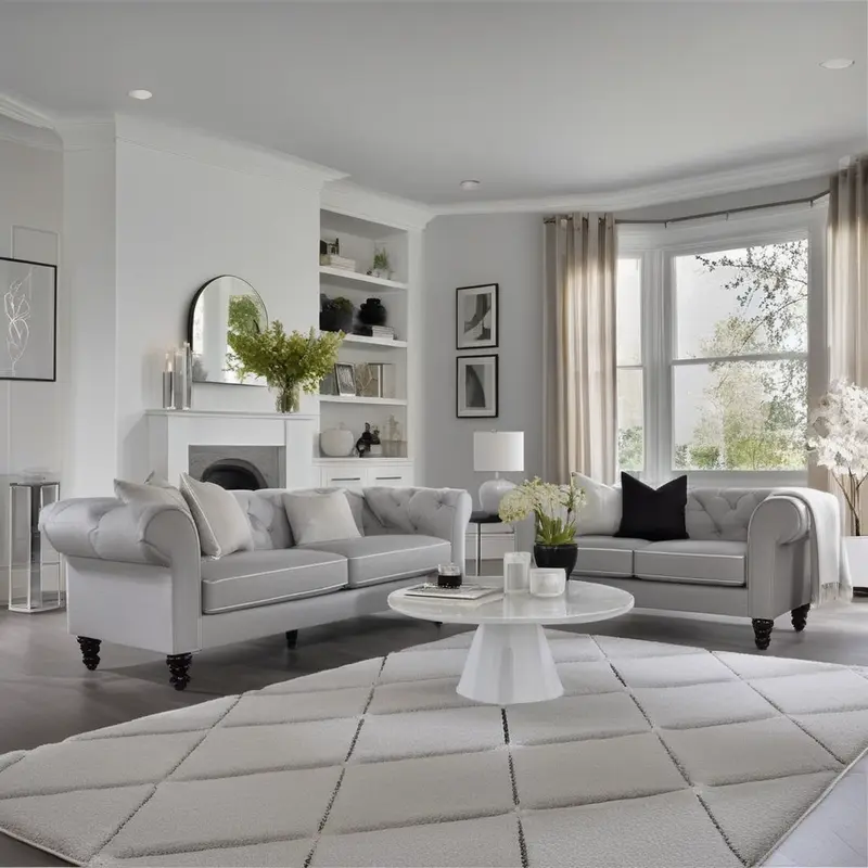 Living room redesigned in a Modern style with our AI interior design tool