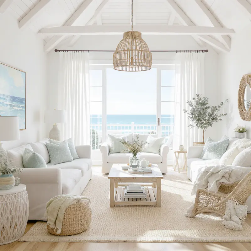 A beautiful living room redesigned with AInteriors interior design app.